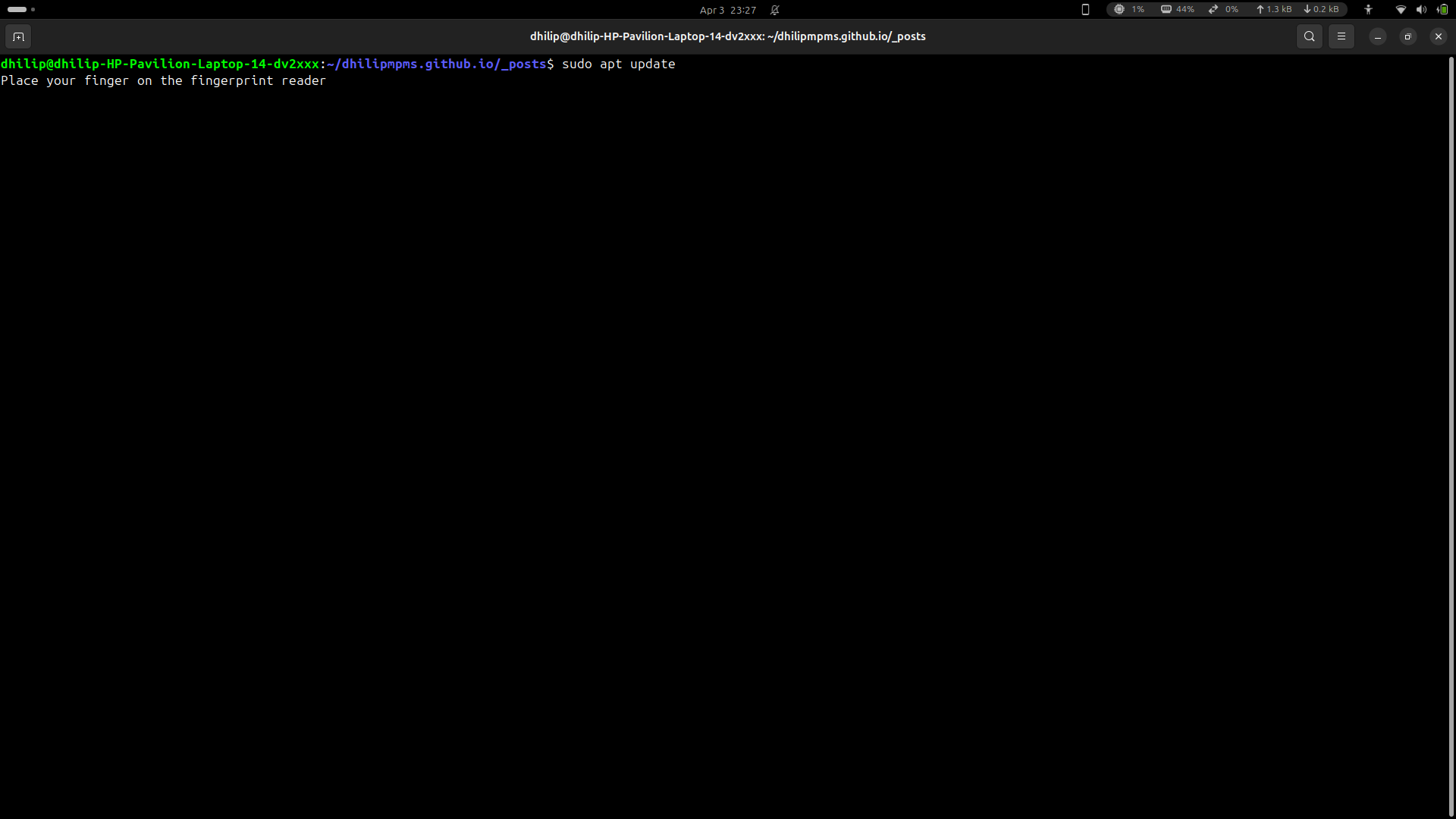 Sudo with Fingerprint
